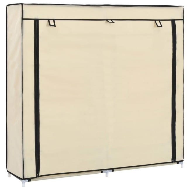 Armoire A Chaussures Avec Housse Creme 115x28x110 Cm Tissu Vidaxl Leroy Merlin Armoire A Chaussures Avec Housse Creme 115x28x110 Cm Tissu Vidaxl Leroy Merlin