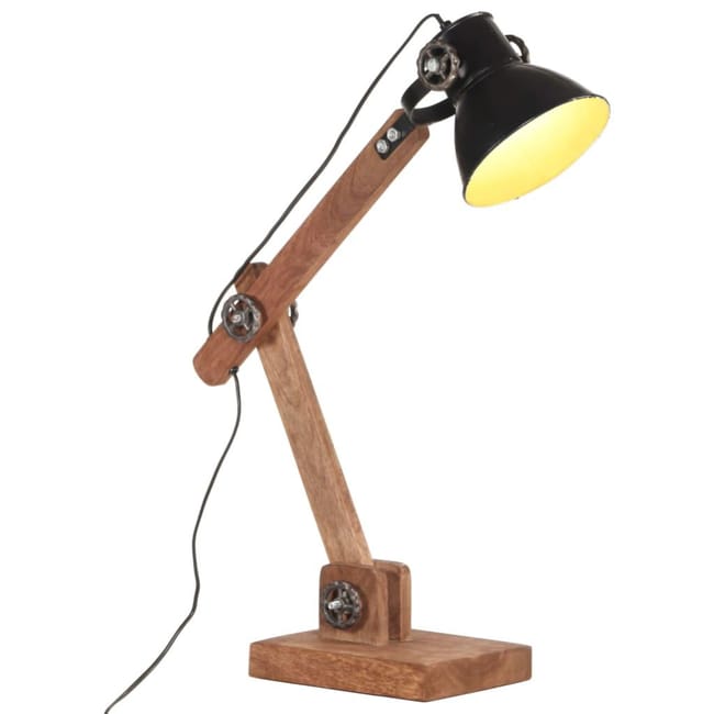 Lampe De Bureau Industrielle Noir Rond 58x18x90 Cm E27 Vidaxl Leroy Merlin Lampe De Bureau Industrielle Noir Rond 58x18x90 Cm E27 Vidaxl Leroy Merlin
