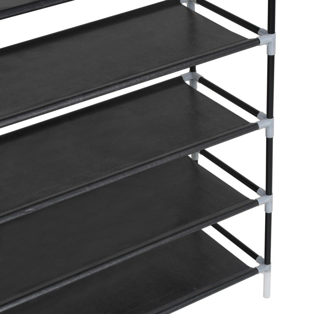 Range-chaussures Avec 10 Étagères Métal Et Tissu Non Tissé ...