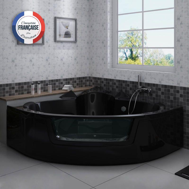 Baignoire D Angle Love You Black Leroy Merlin