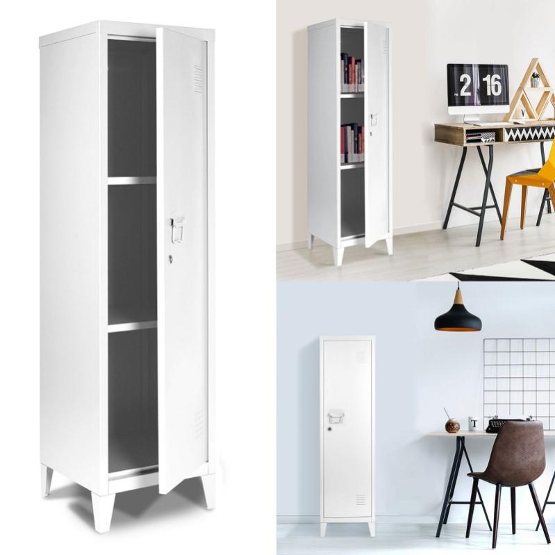 Armoire Vestiaire Estel En Metal Blanche Leroy Merlin