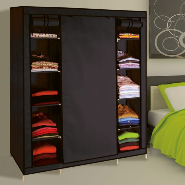 Armoire De Rangement Noire Dressing Penderie Xxl Tissu Leroy Merlin Armoire De Rangement Noire Dressing Penderie Xxl Tissu Leroy Merlin