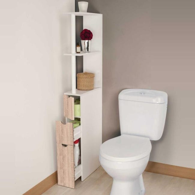 Meuble Wc Etagere Bois 3 Portes Coloris Hetre Gain De Place Pour Toilettes Leroy Merlin Meuble Wc Etagere Bois 3 Portes Coloris Hetre Gain De Place Pour Toilettes Leroy Merlin