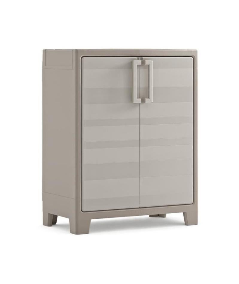 Keter Armoire Basse Gulliver Beige Sable 80 X 44 X 100 Cm Leroy Merlin