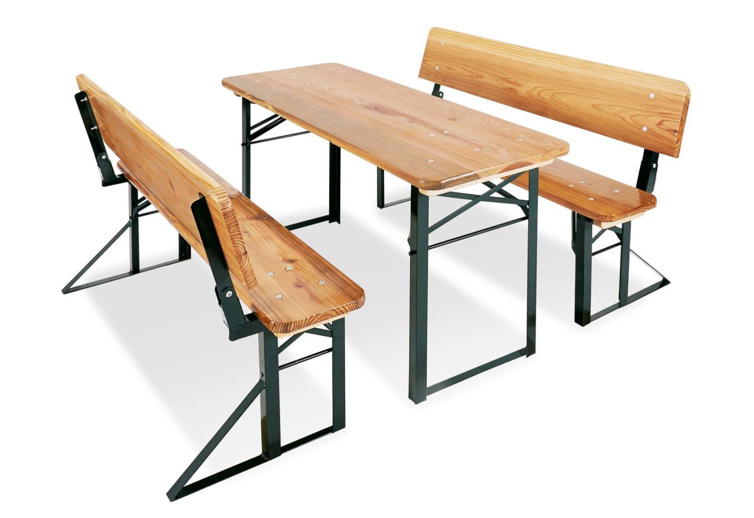 Table Et Bancs De Pique Nique Pliable Avec Dossier Pour Enfants En Bois De Pin Massif Et Metal Ape07010 Leroy Merlin