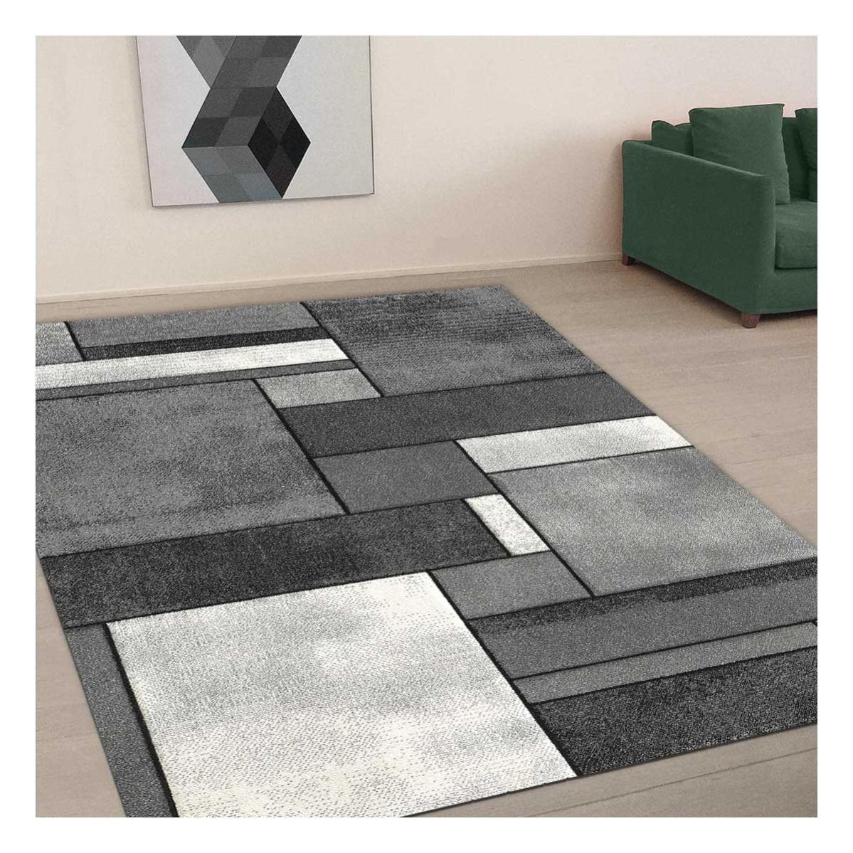tapis interieur gris rectangulaire l 120 x l 170 cm poudre leroy merlin