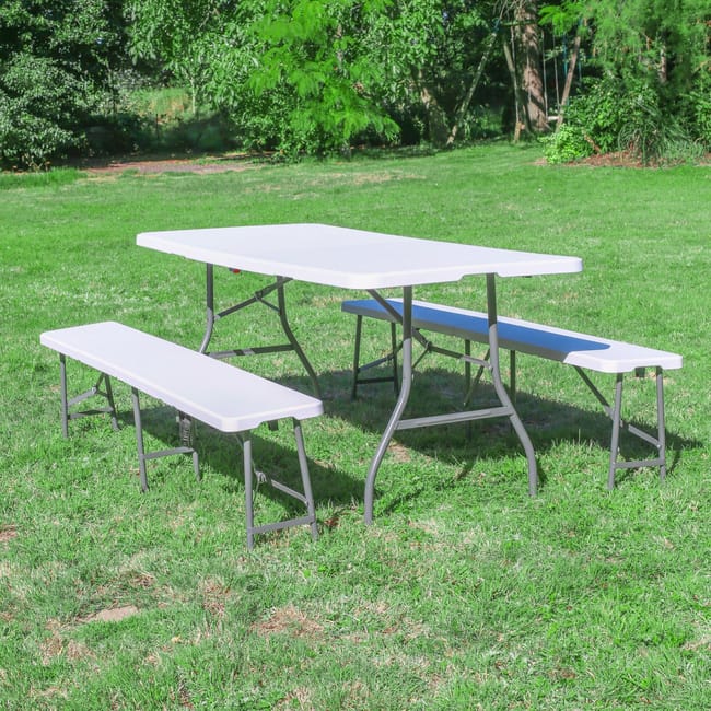 Lot 1 Table Pliante Et 2 Bancs 180 Cm Blanc Leroy Merlin Lot 1 Table Pliante Et 2 Bancs 180 Cm Blanc Leroy Merlin