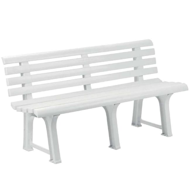 Banc De Jardin Blanc 145x49x74 Cm 5 Pieds Leroy Merlin Banc De Jardin Blanc 145x49x74 Cm 5 Pieds Leroy Merlin