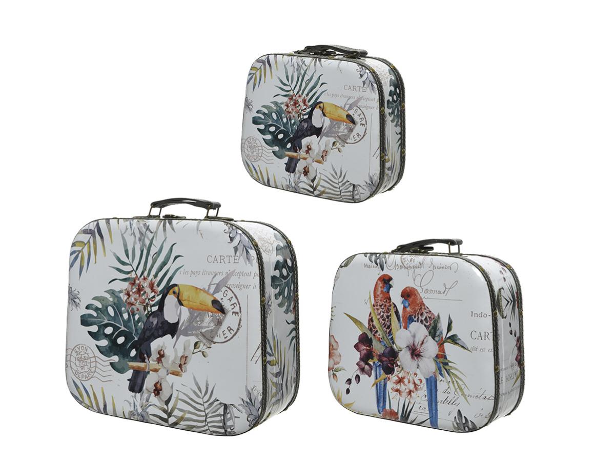 Lot De 3 Valisettes Exotiques Nos Envies Deco Leroy Merlin