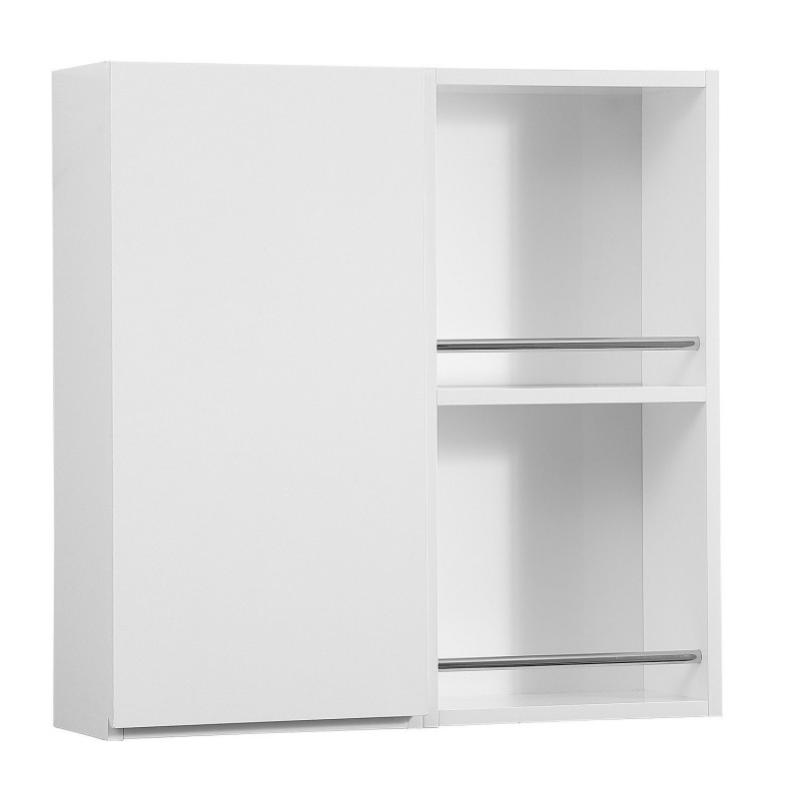 Meuble De Rangement Ouvert Will Meuble Haut Salle De Bain Decor Chene Ou Blanc Laque Leroy Merlin