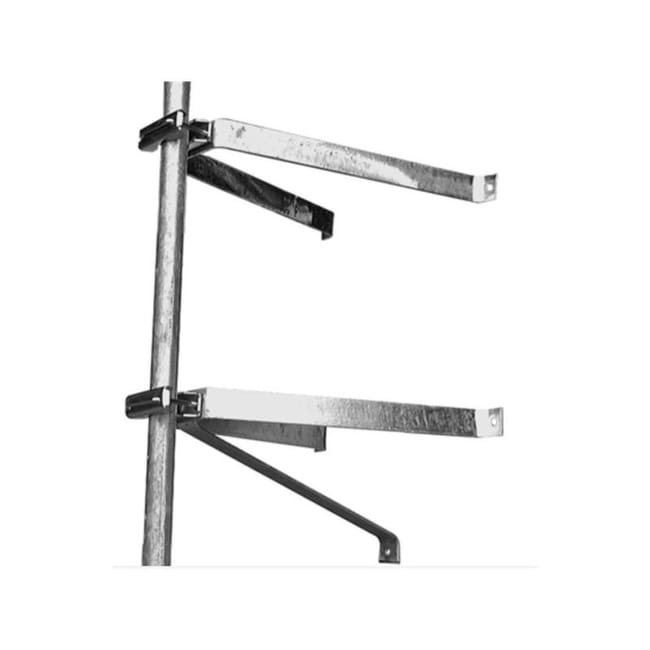 Hdsat Paire D'etriers Fixation Murale En U Pour Mât Déport 50 Cm Mat Antenne  Tnt Parabole | Leroy Merlin