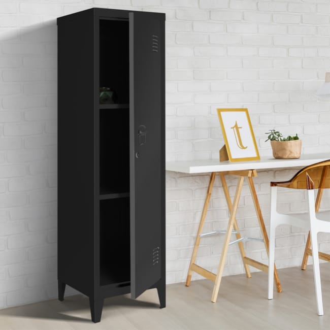 Armoire Vestiaire Estel En Metal Noire Leroy Merlin Armoire Vestiaire Estel En Metal Noire Leroy Merlin