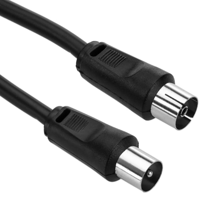 Câble Coaxial Antenne Tv 75 Ohms (5.0m/noir) | Leroy Merlin