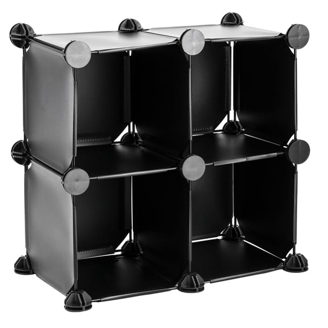 Armoire Penderie Cabinet Etagere De 4 Cubes De 17x17cm En Plastique Noir Leroy Merlin Armoire Penderie Cabinet Etagere De 4 Cubes De 17x17cm En Plastique Noir Leroy Merlin