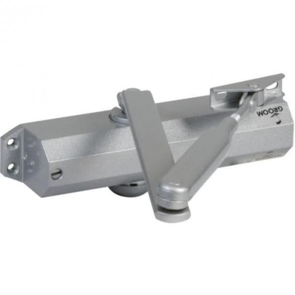 Ferme Porte Gr010 Argent A Bras Compas Force 4 Groom Leroy Merlin