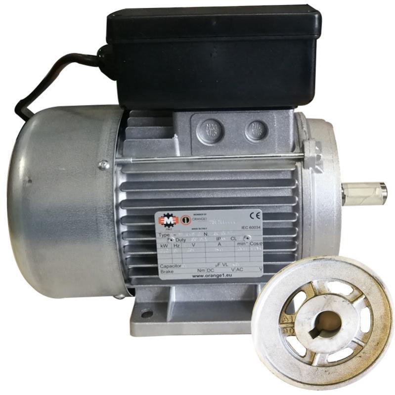 Moteur Electrique 3 Cv 230 V Monophase Avec Poulie Pour Compresseur Leroy Merlin