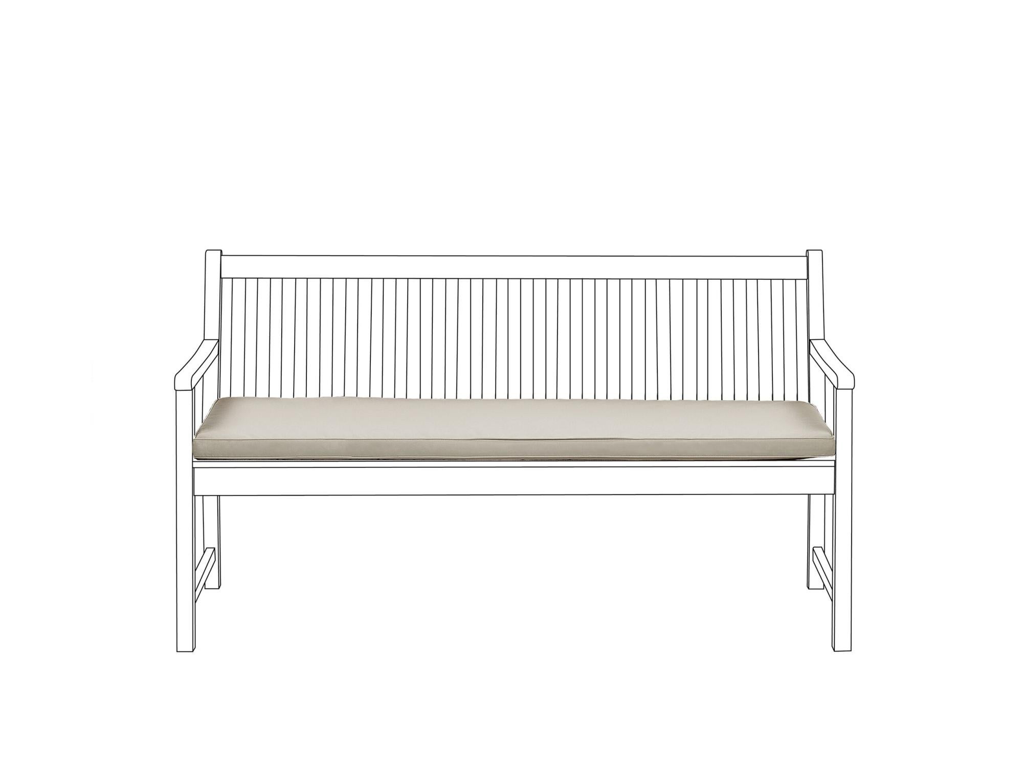 Beliani Coussin Beige 152 X 54 X 5 Cm Pour Banc De Jardin Vivara Leroy Merlin