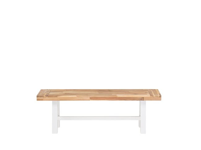 Beliani Banc De Jardin En Bois Avec Pieds Blancs Scania Leroy Merlin Beliani Banc De Jardin En Bois Avec Pieds Blancs Scania Leroy Merlin