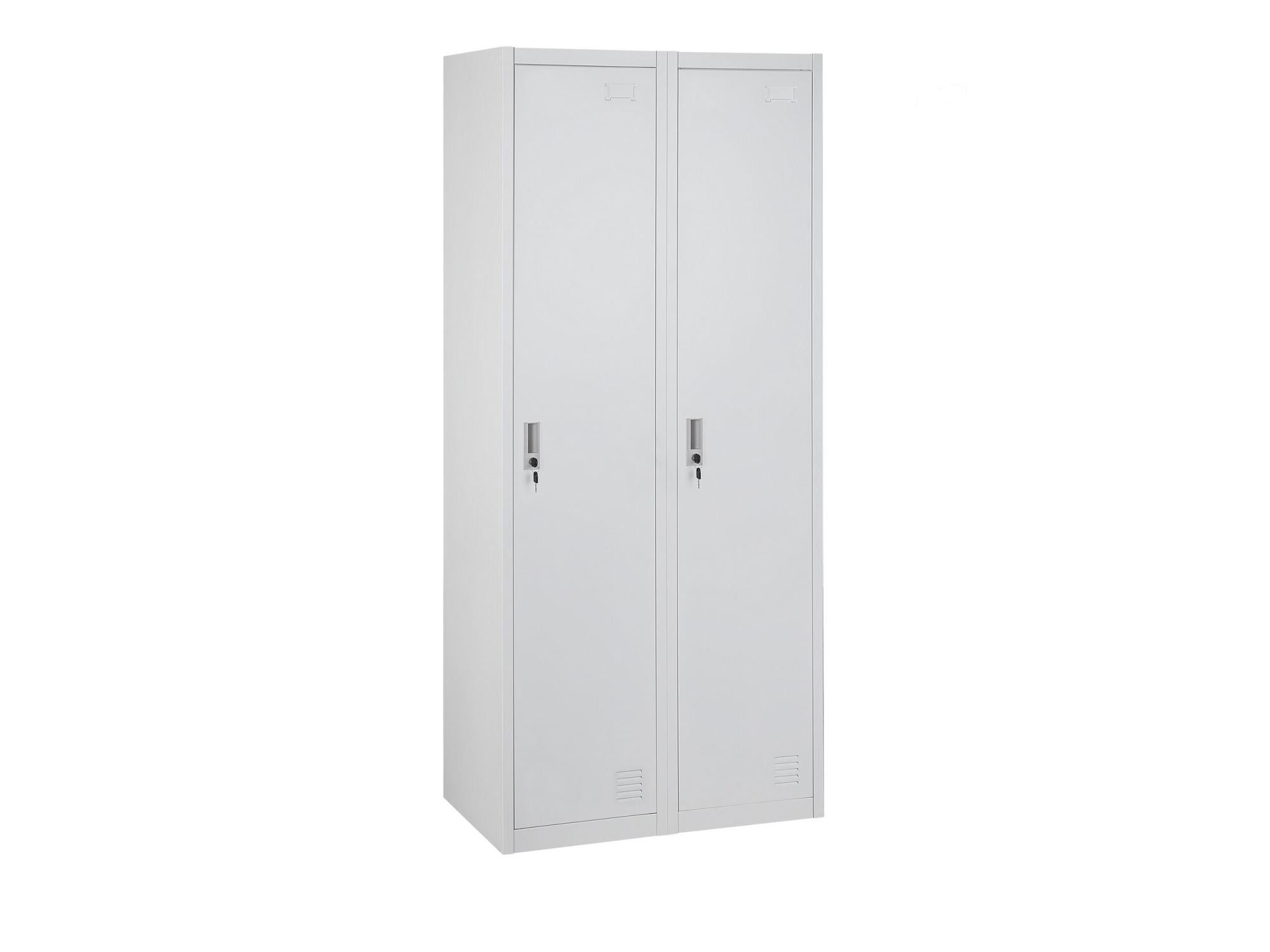 Beliani Armoire En Metal Blanc Ohrid Leroy Merlin
