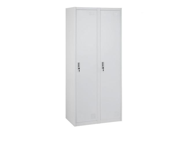 Beliani Armoire En Metal Blanc Ohrid Leroy Merlin Beliani Armoire En Metal Blanc Ohrid Leroy Merlin