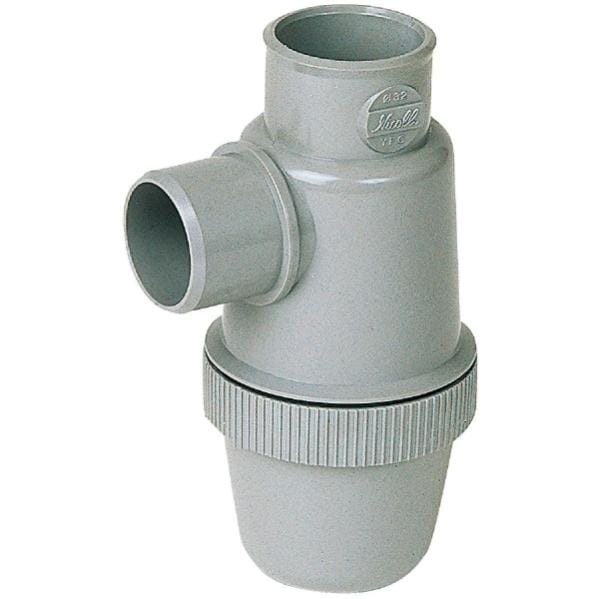 Siphon  De Parcours Pvc  Gris Vertical M le Femelle    Siphon  De Parcours Pvc  Gris Vertical M le Femelle