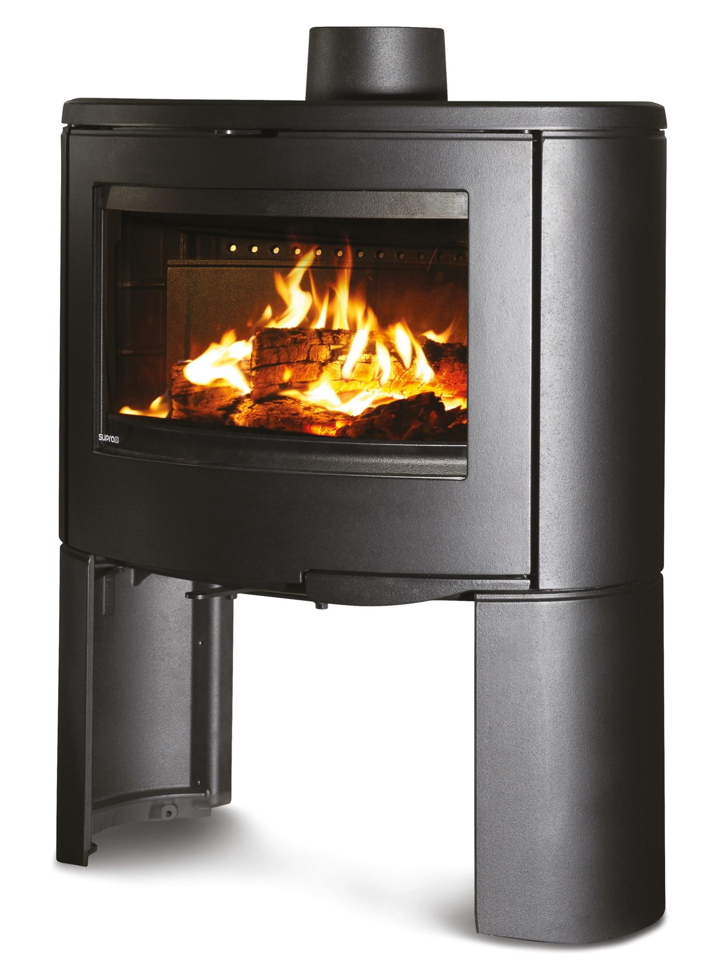 Poêle à Bois Supra Persée Sur Pied 10 Kw