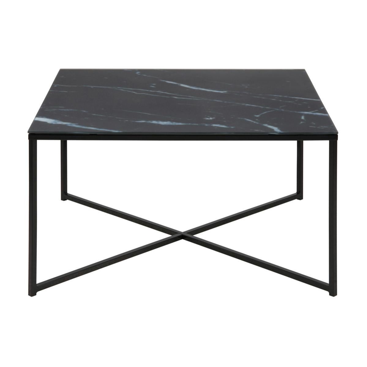 Table Basse Effet Marbre Noir Bleute Alcino Leroy Merlin