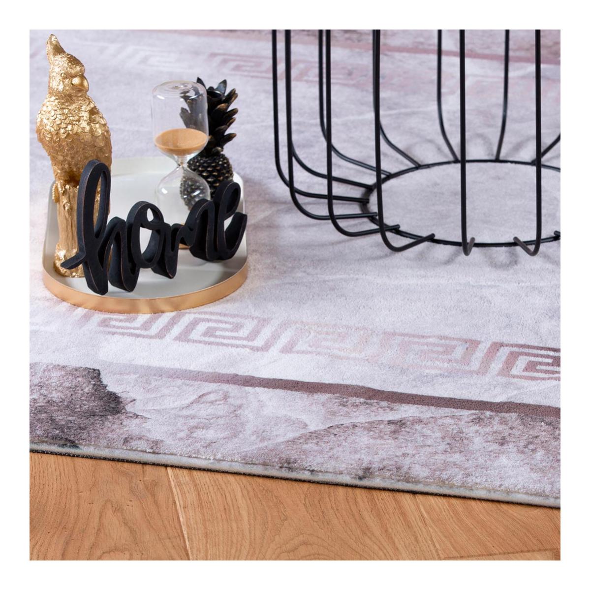 tapis interieur taupe rectangulaire l 120 x l 170 cm snake leroy merlin