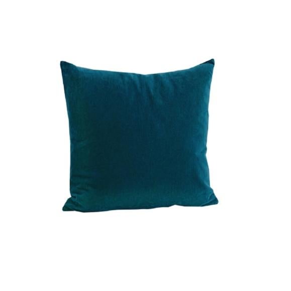 housse de coussin suedine bleu ciel h 30 x l 50 cm leroy merlin