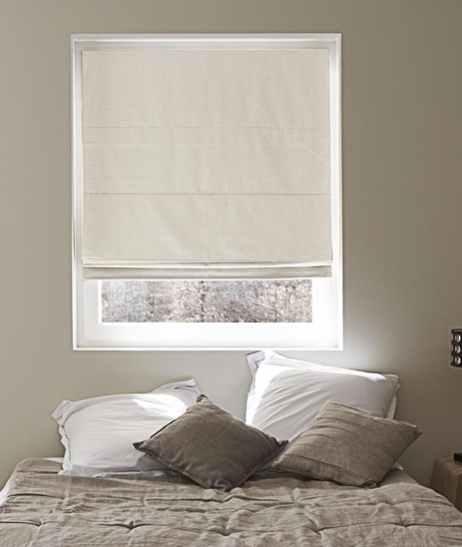 Madecostore Store Bateau Occultant Uni Droit Ecru L100 X H180cm Leroy Merlin