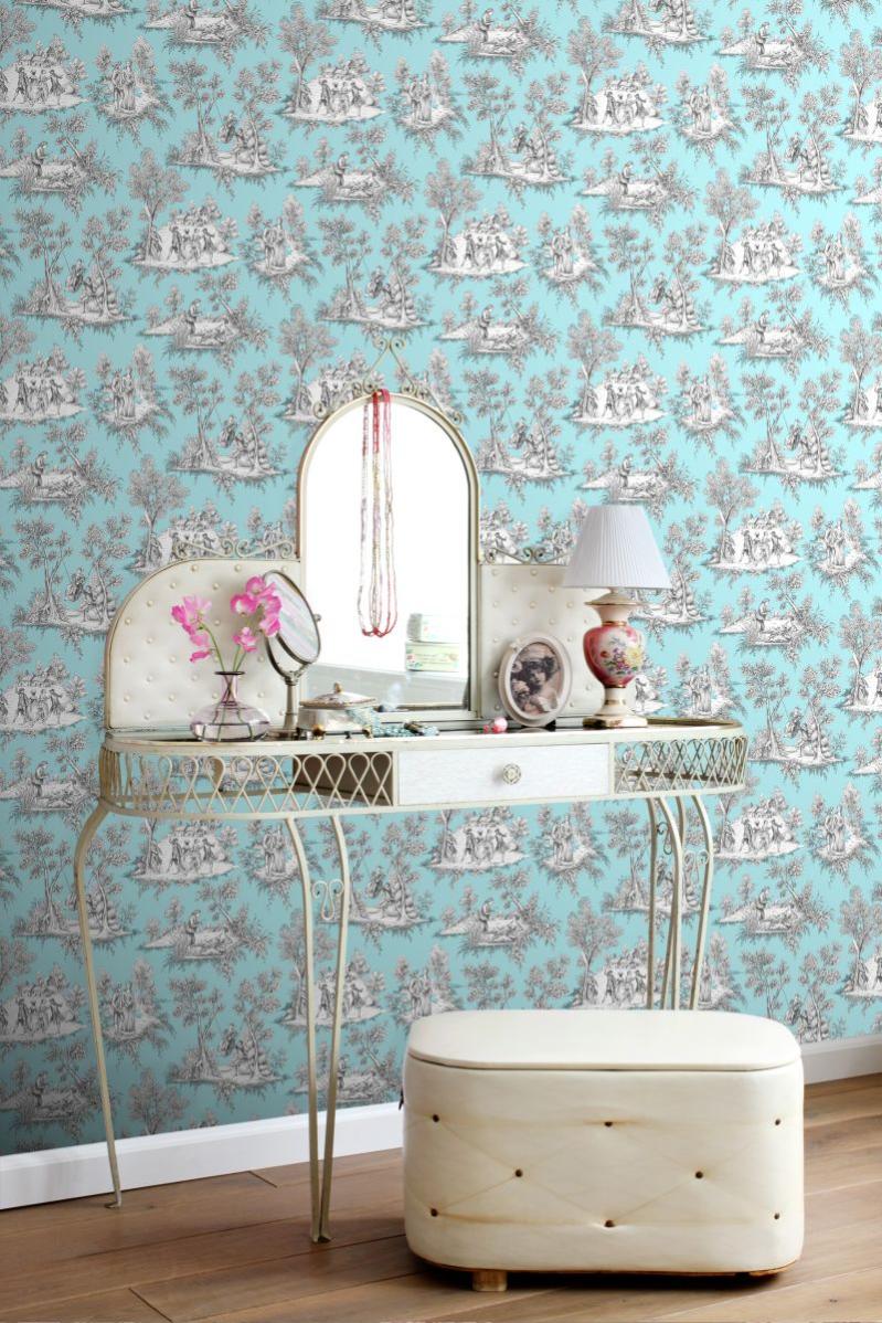 Papier Peint Toile De Jouy Leroy Merlin