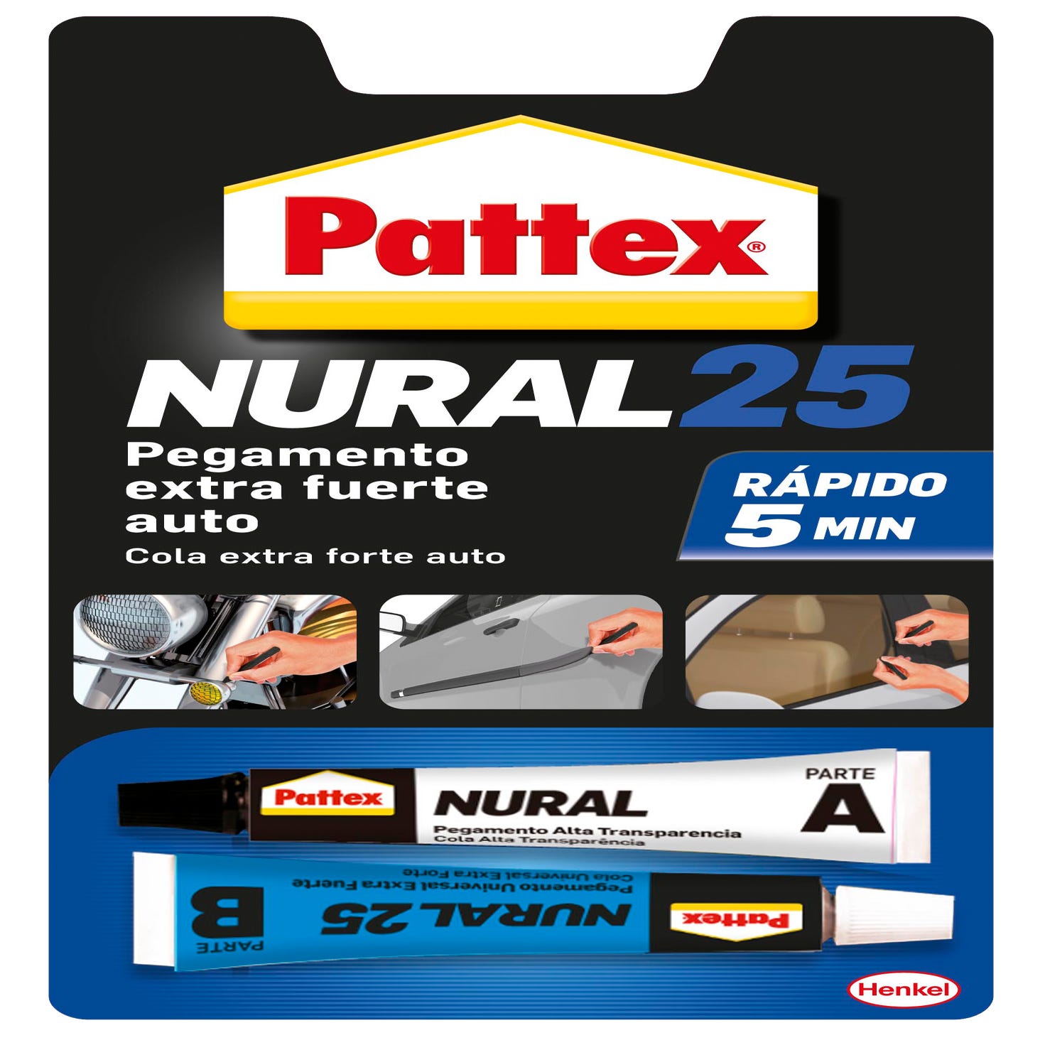 Adhesivo especial para automóviles Nural 25 2x11ML