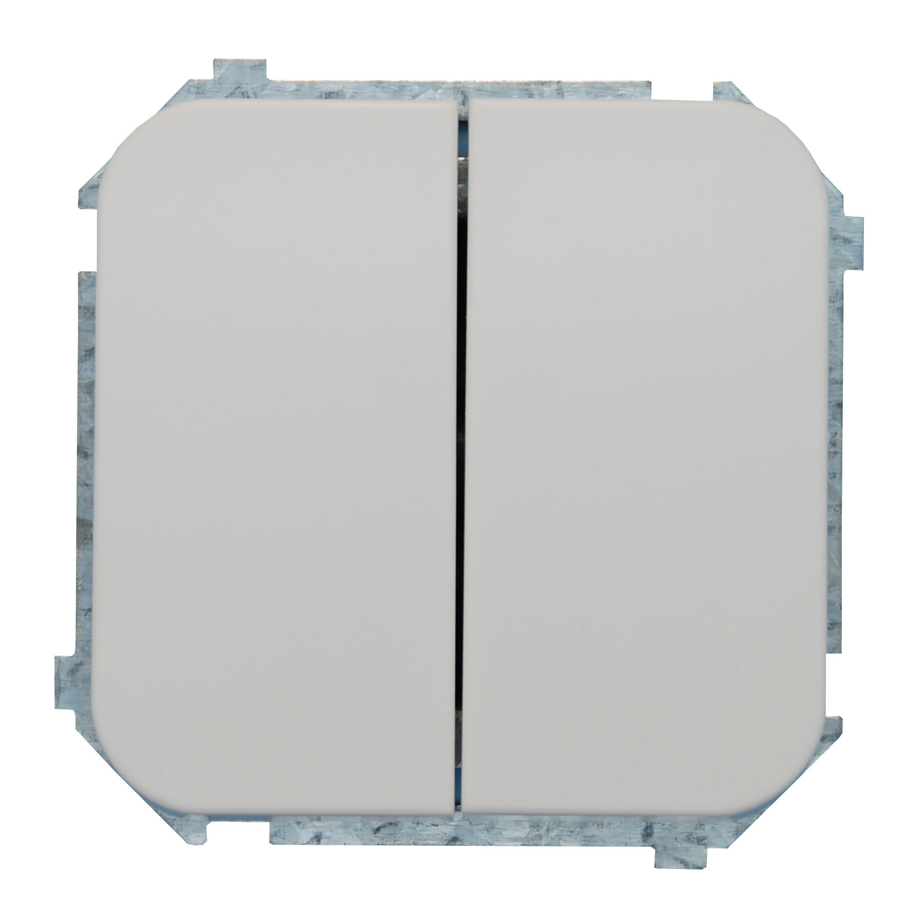 Interruptor doble ceese mil blanco