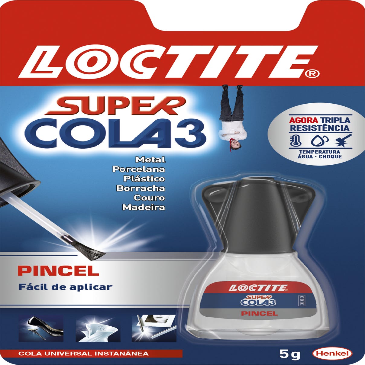 LOCTITE Super Glue-3 Pincel - Pegamento Instantáneo Líquido con