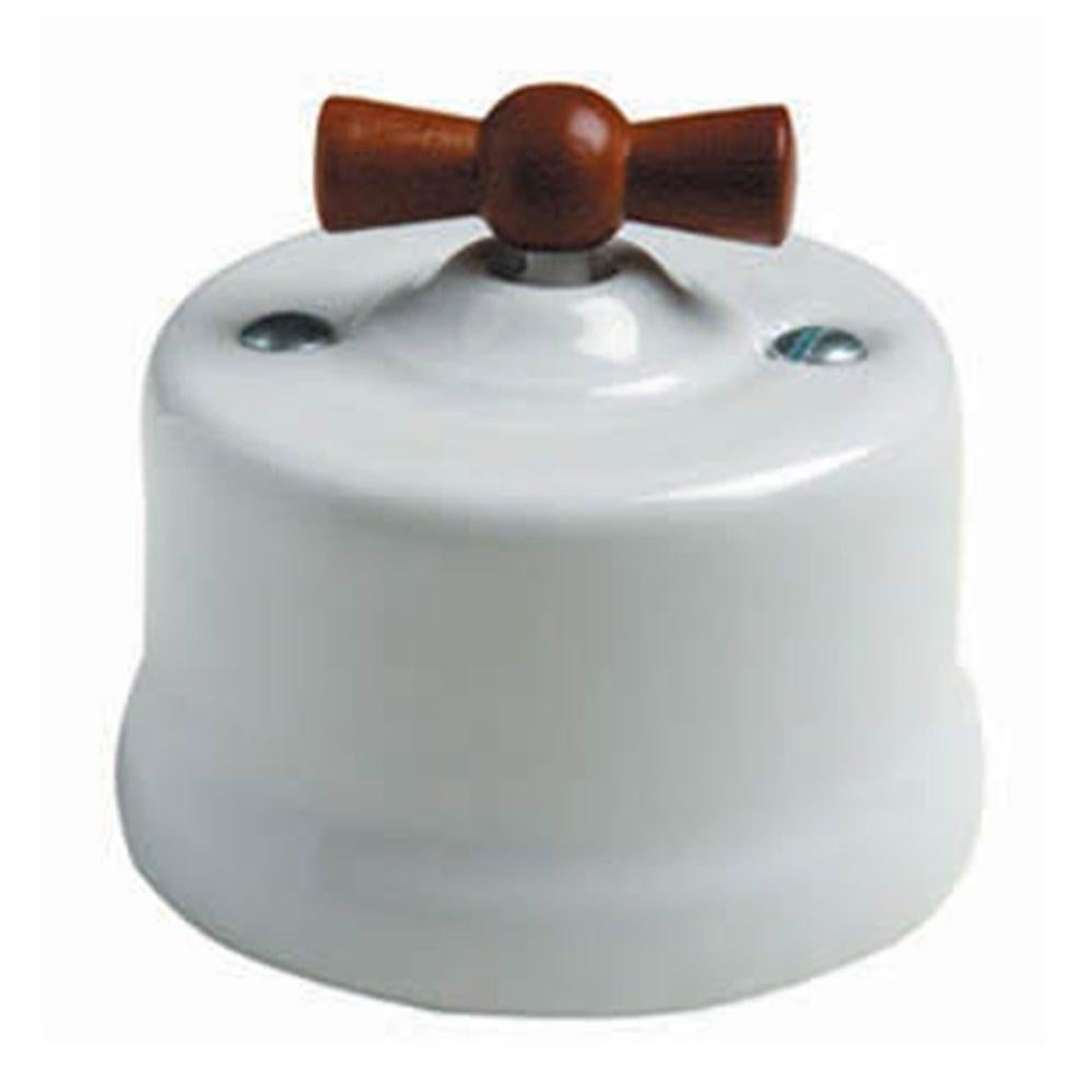 COMPRAR BARATO MECANISMOS ELECTRICOS VINTAGE FONTINI GARBY VINTAGE PORCELANA BLANCA PULSADOR CON