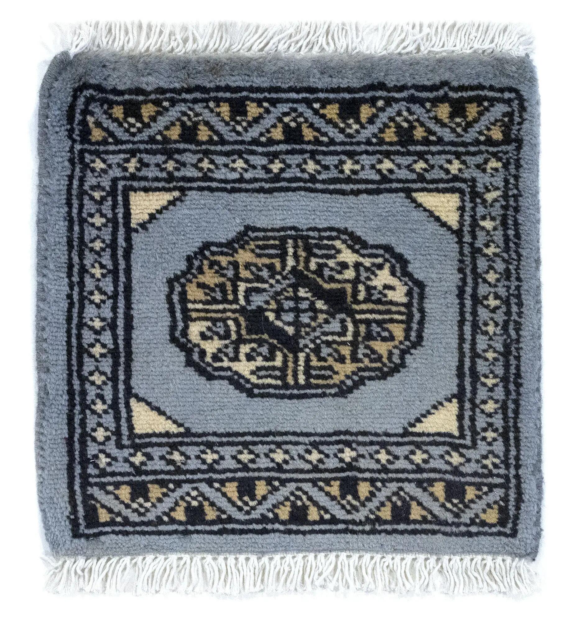 Alfombra lana pakistani lahore b multicolor cuadrada 30x30cm