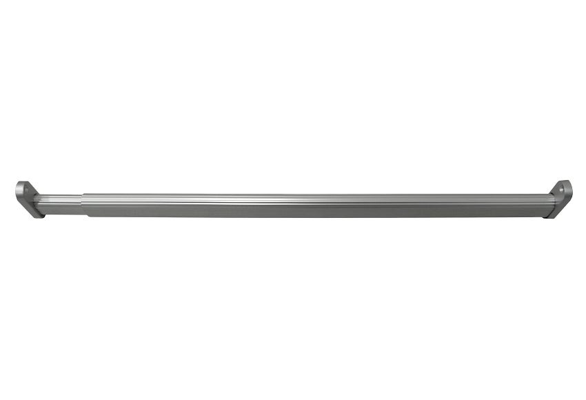 Kit barra de ropero extensible y soportes ovalada de 0 9 m de largo y 30x15 mm ø de la marca M. PASCUAL