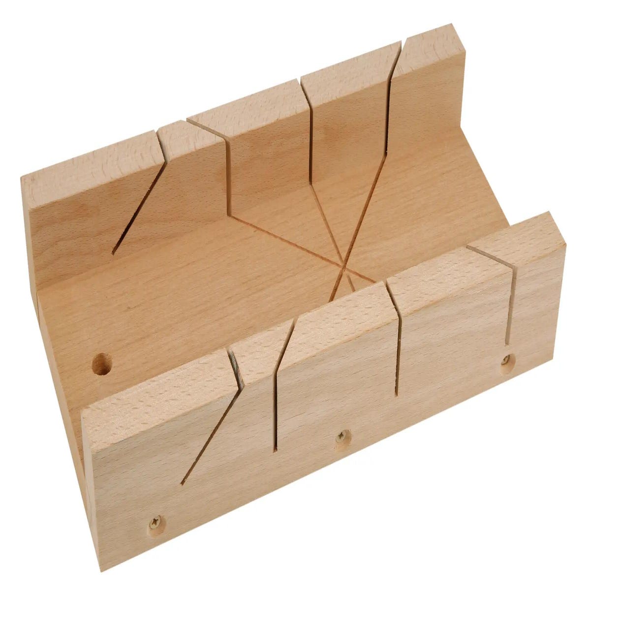Marbet 19x49cm caja de ingletes de madera contrachapada caja de ingletes  incl. sierra de mano : : Bricolaje y herramientas