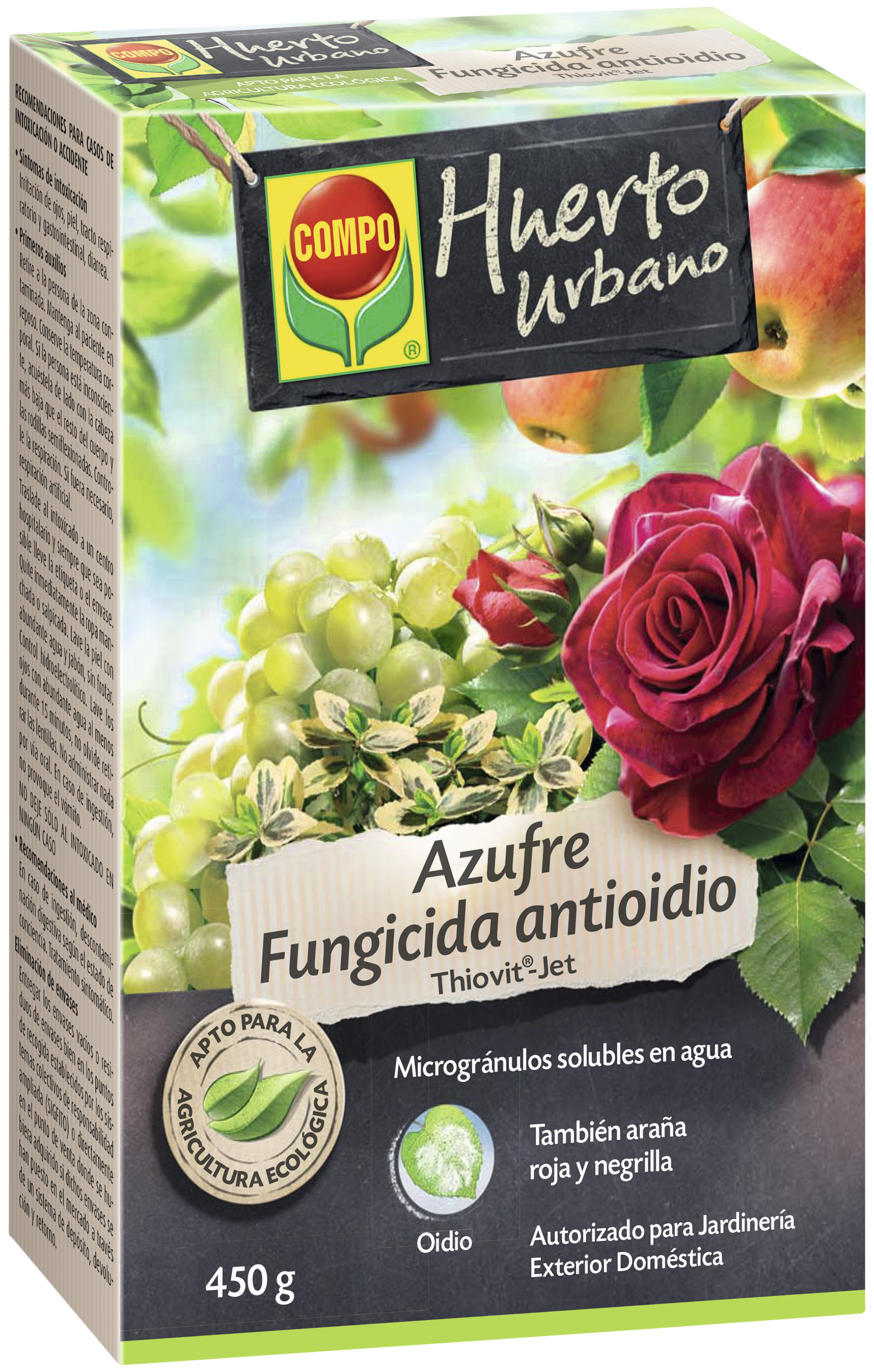 Fungicida azufre antioídio compo para uso ecológico 450gr