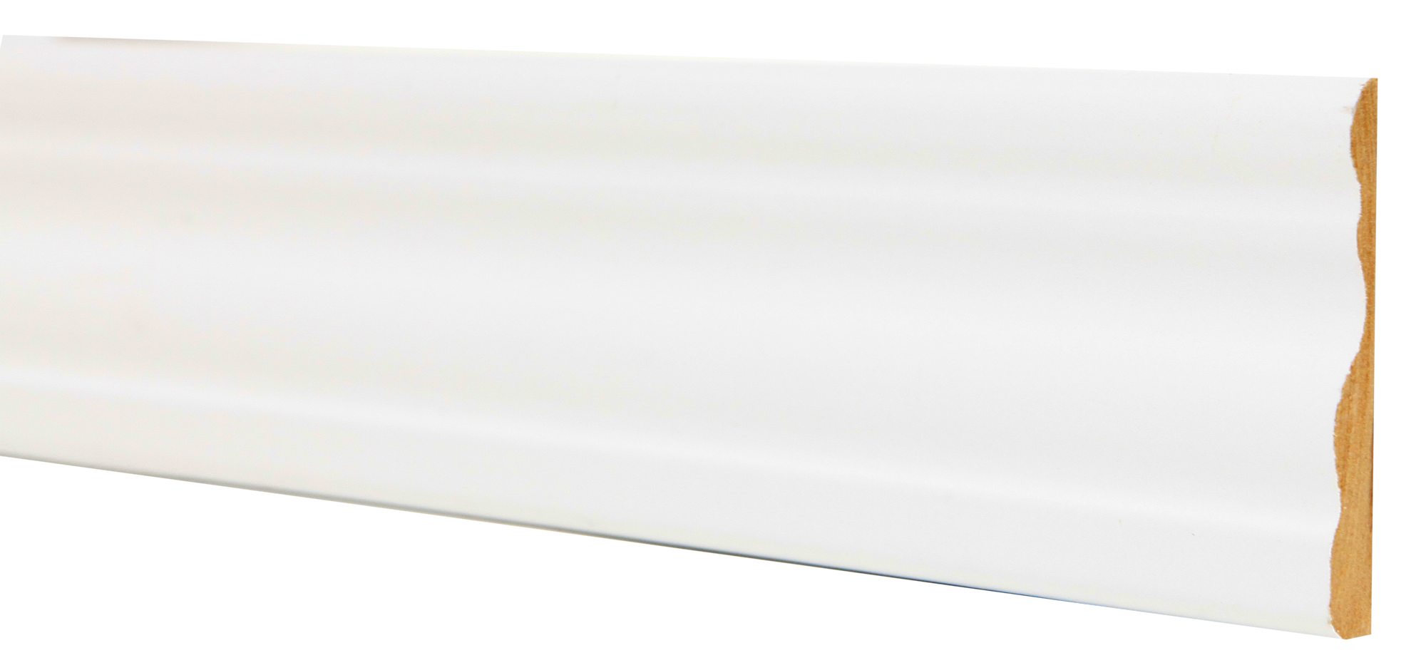 Jamba de mdf melamina blanca 70x10 mm x 2,25 m (ancho x grueso x largo)