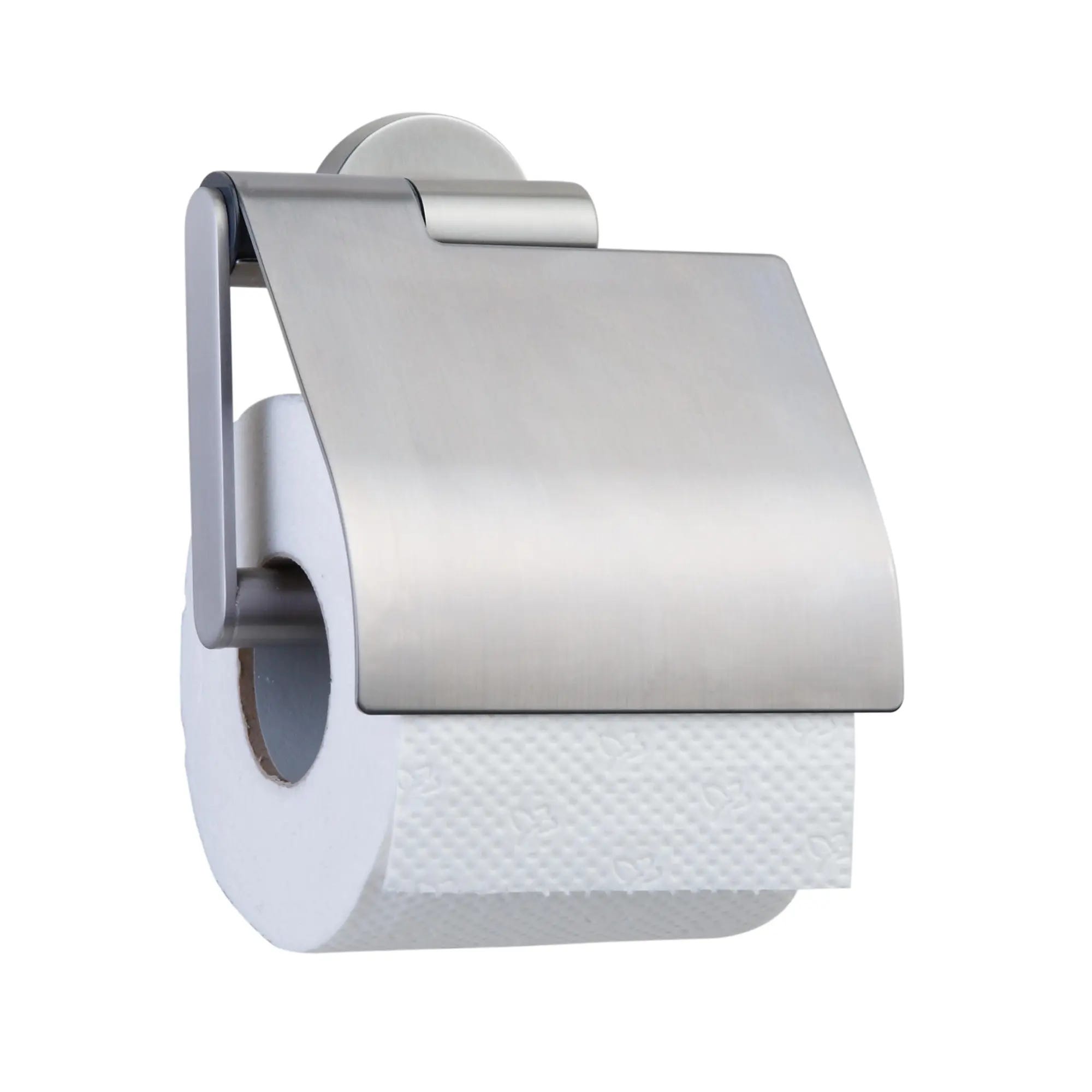 Portarrollos de papel higiénico y escobilla WC Cromo Plata - Decoración de  baño - Eminza