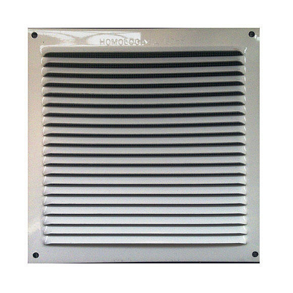 Rejilla de ventilación de aluminio barnizado de 17x17x0.6 mm