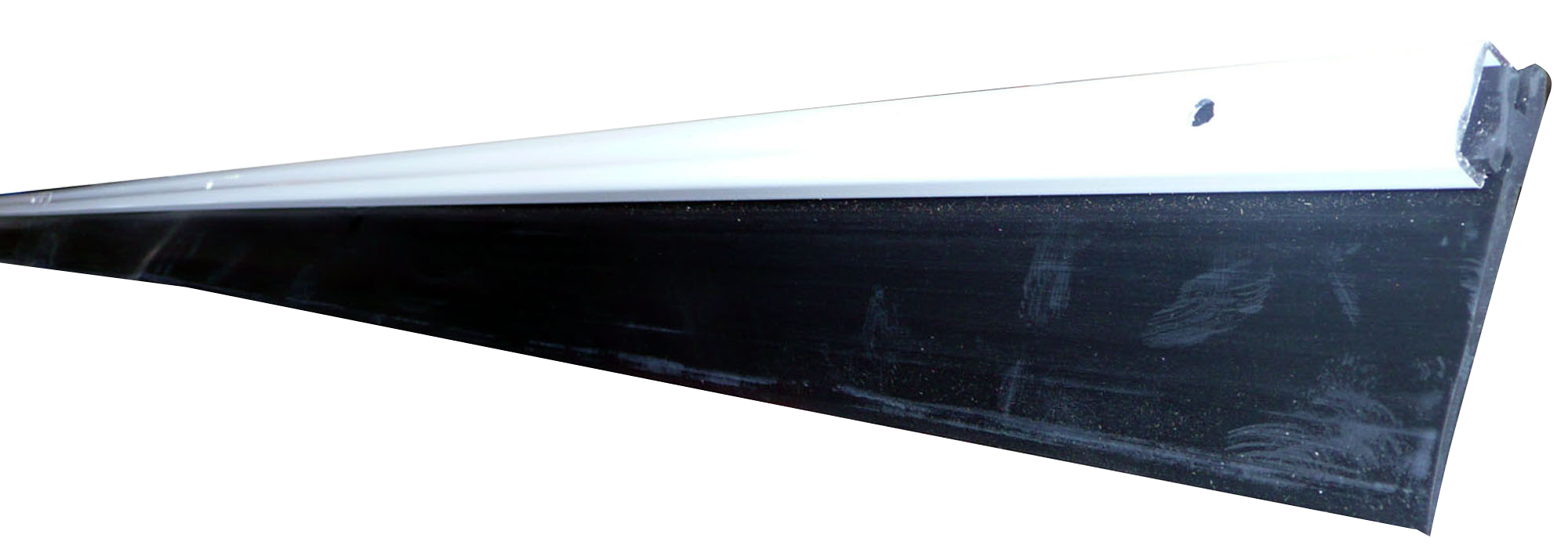 Burlete para puerta garaje tornillo (Negro, Largo: 250 cm