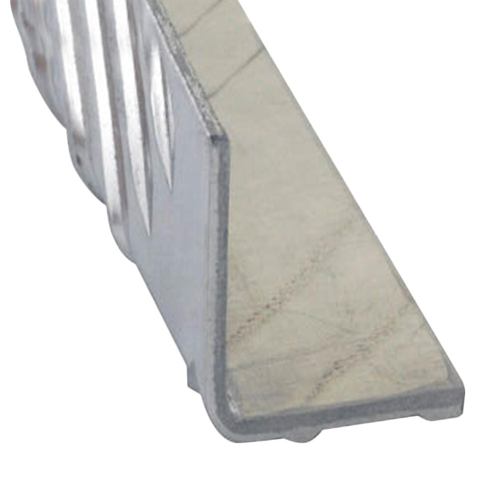 Perfil forma ángulo de aluminio gris, alt.4 x an.4 x l.200 cm