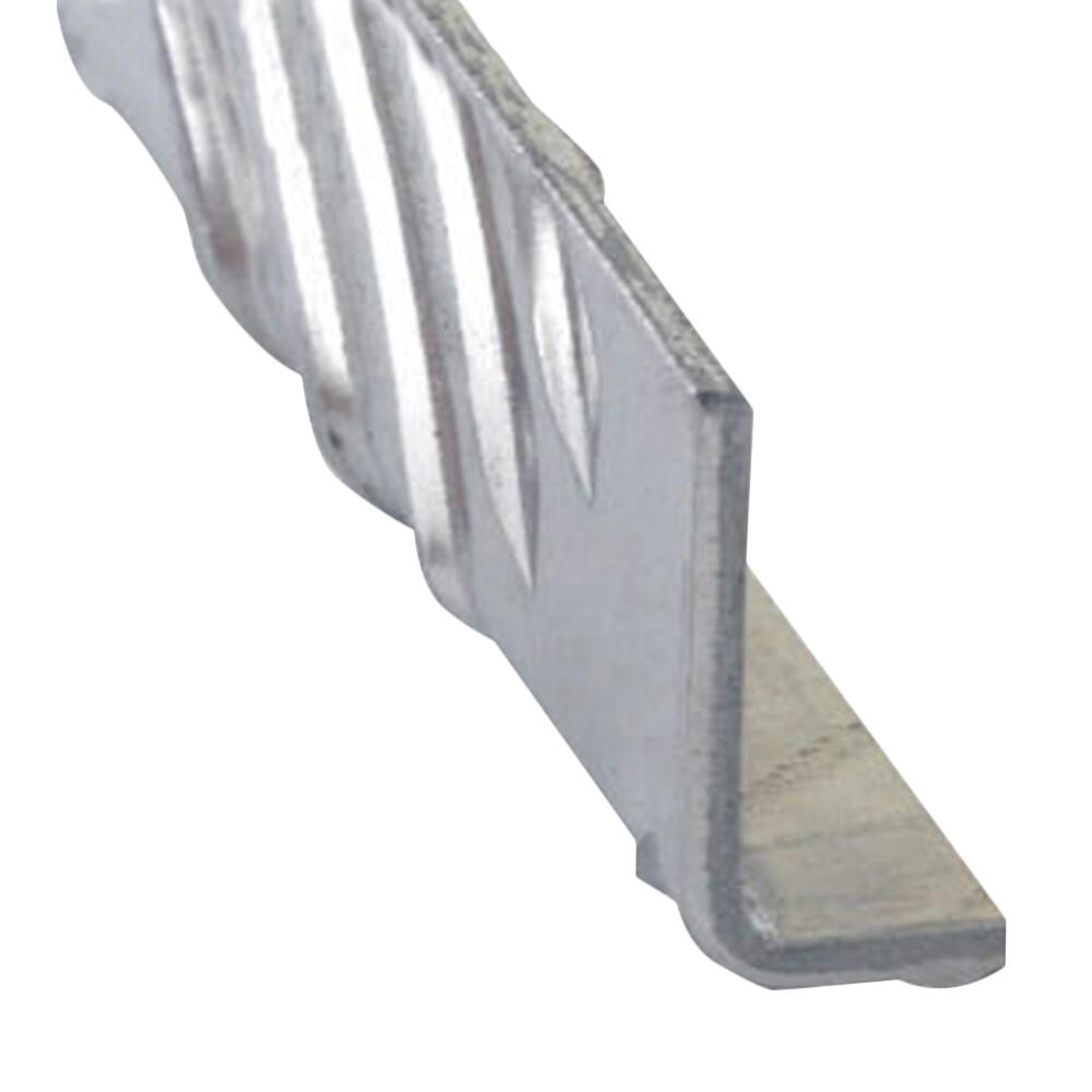 Perfil forma ángulo de aluminio gris, alt.0.8 x an.0.8 x l.200 cm