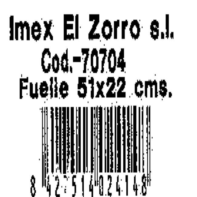 FUELLE CHIMENEA IMEX EL ZORRO 51X22 CM 70704 CUERO