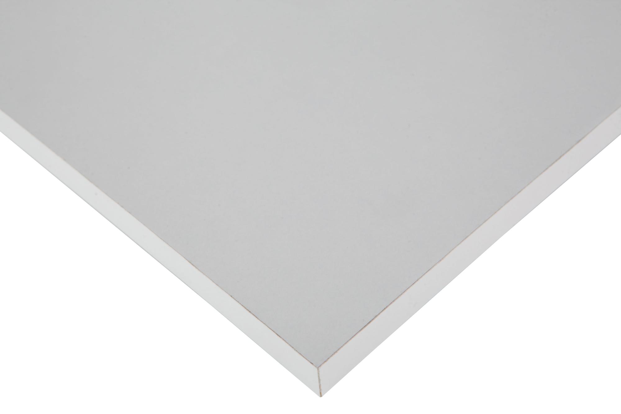 Tablero aglomerado blanco 4 cantos de 59,5x120x1,6 cm (anchoxaltoxgrosor)