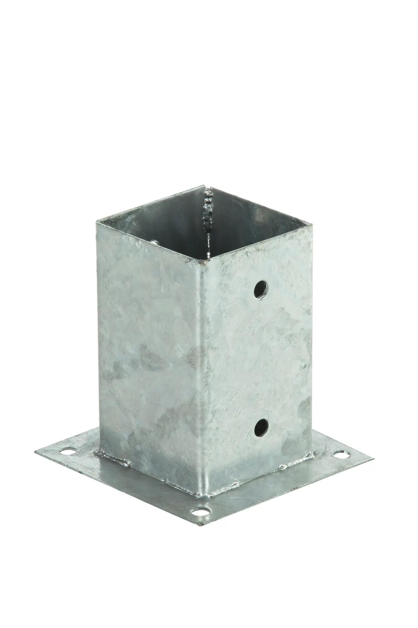 Soporte poste para suelo hormigón de acero para poste de 9 x 9 cm