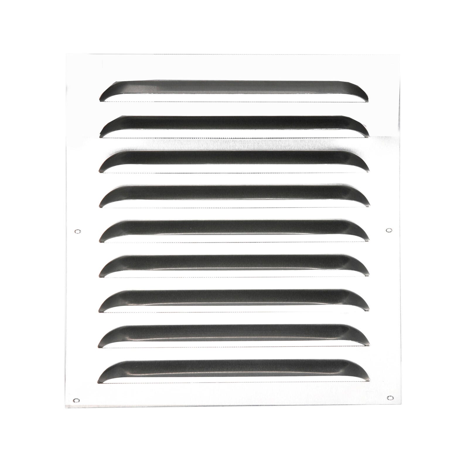 Rejilla de ventilación regulable (25 x 17 cm, Blanco, Aluminio)