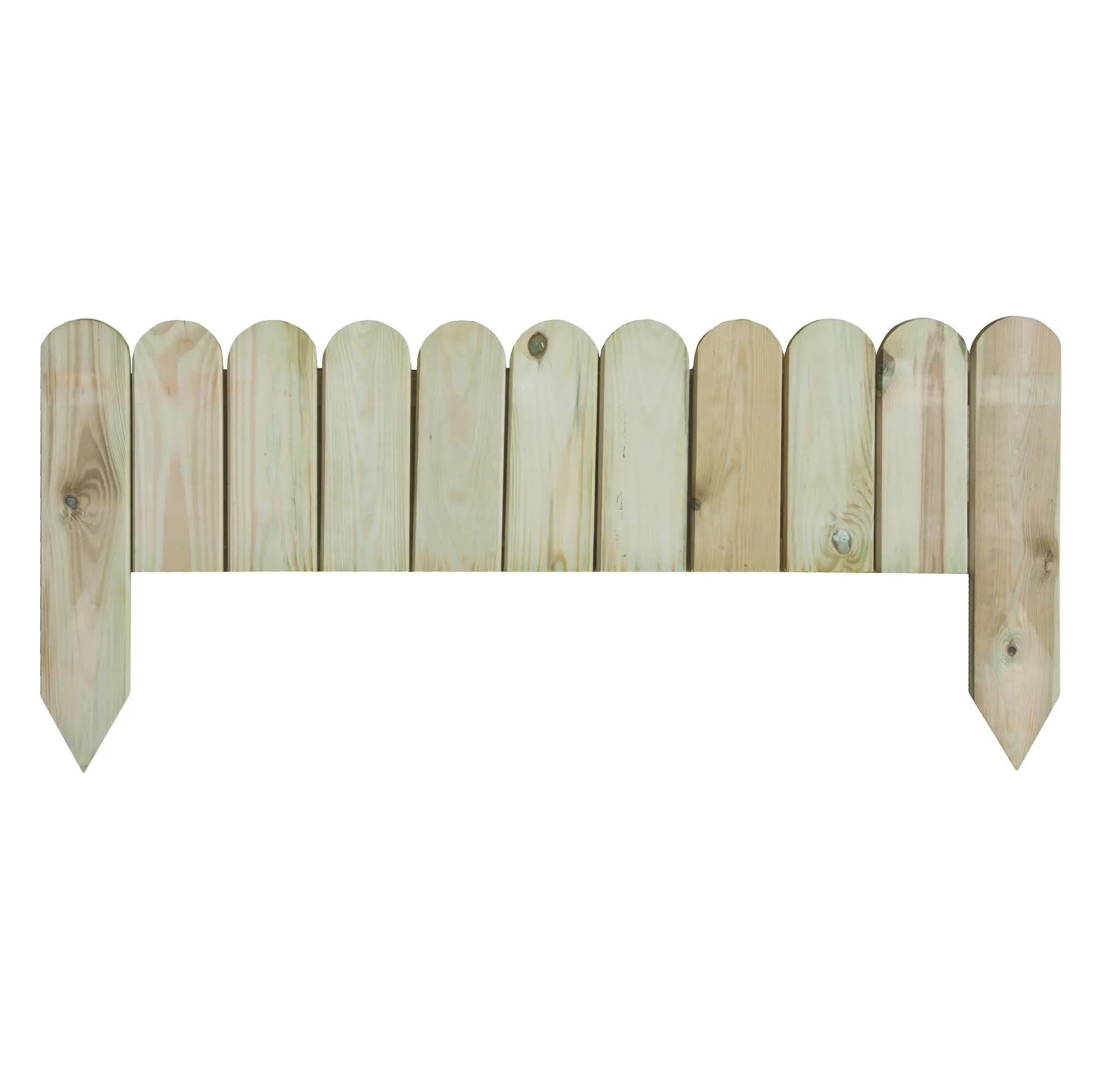 Bordura nikko para plantar de madera 25/45x100 cm